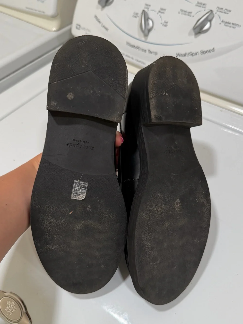 kate spade New York Women’s Black Leather Penny Loafers